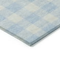thumbnail image 5 of 10' X 14' Sky Blue And Gray Plaid Washable Indoor Outdoor Area Rug, 5 of 5
