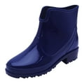 thumbnail image 2 of Awdenio Women's Mid-Calf Boots , Punk Style Ankle Rain Boots Women Non-Slip Rain Boots Outdoor Rubber Water Shoes, 2 of 9