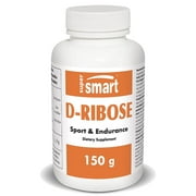 SuperSmart - D-Ribose - ATP Energy Supplement - Electrolyte Powder - Recovery Booster | Non-GMO & Gluten Free - 150 g