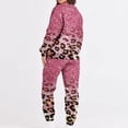 thumbnail image 2 of XFLWAM Women's Two Piece Outfits Long Sleeve Crewneck Sweatsuit with Jogger Pants Lounge Sets with Pockets Z-Hot Pink M, 2 of 7