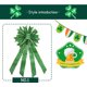 thumbnail image 4 of Xihbxyly Lazos para El Día de San Patricio, Lazo Verde Brillante, Tamaño Grande, Decoración para Corona de Puerta Principal, Adornos para Árbol de Navidad, Fáciles de Colgar, Reutilizables, 53 X 26 C, 4 of 5