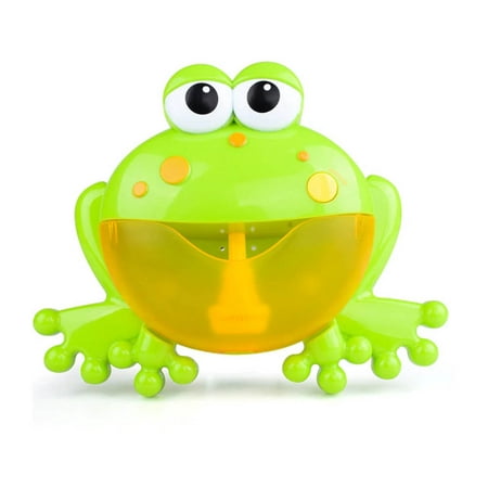Eutuxia Musical Frog Bath Bubble Maker. Make Your Kids Enjoy Bath Time with Automatic Froggie Foam Blower. Great to use for Bath & Shower with