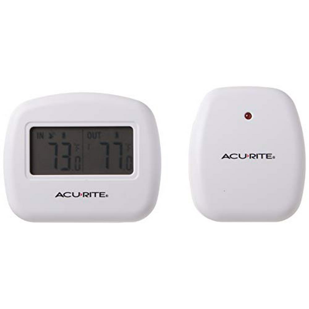AcuRite 00782A2 Wireless Indoor/Outdoor Thermometer, Temperature,White