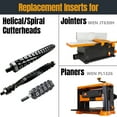 thumbnail image 4 of POWERTEC 14.3mm Carbide Inserts Cutter Knives for Spiral & Helical Cutterheads - Fits WEN PL1326, JT630H & Rikon 25-130H, Tungsten Carbide Replacement Blades for Planer and Jointer (14301N), 4 of 5