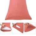 thumbnail image 5 of PiccoCasa Egyptian Cotton Pillowcases, Envelope Pillow Covers, Standard/Queen Coral Color 1, 5 of 7