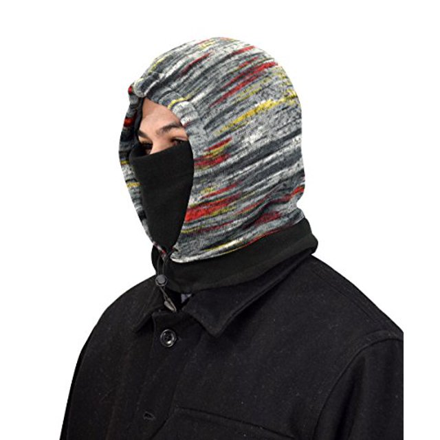 Peach Couture Cagoule Épaisse en Tricot à un Trou Masque de Cyclisme Planche à Neige