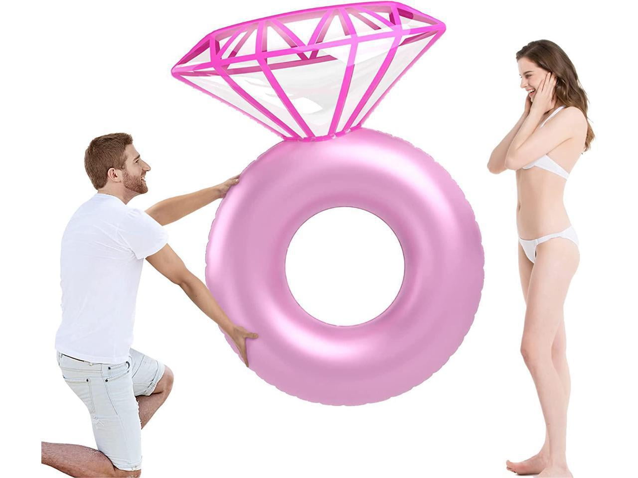 Inflatable Diamond Ring Pool Float Pool Wedding Party Decorations