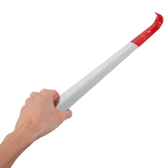 SEWCHICS Red Metal Shoe Horn 1-Pack for Easy Daily and Home Use, Shoe Helper Accessory
