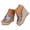 Blue, variant on Women's Wedge Platform Sandals 2025 Bohemian Rhinestone Espadrilles Slides Summer Beach Shoes