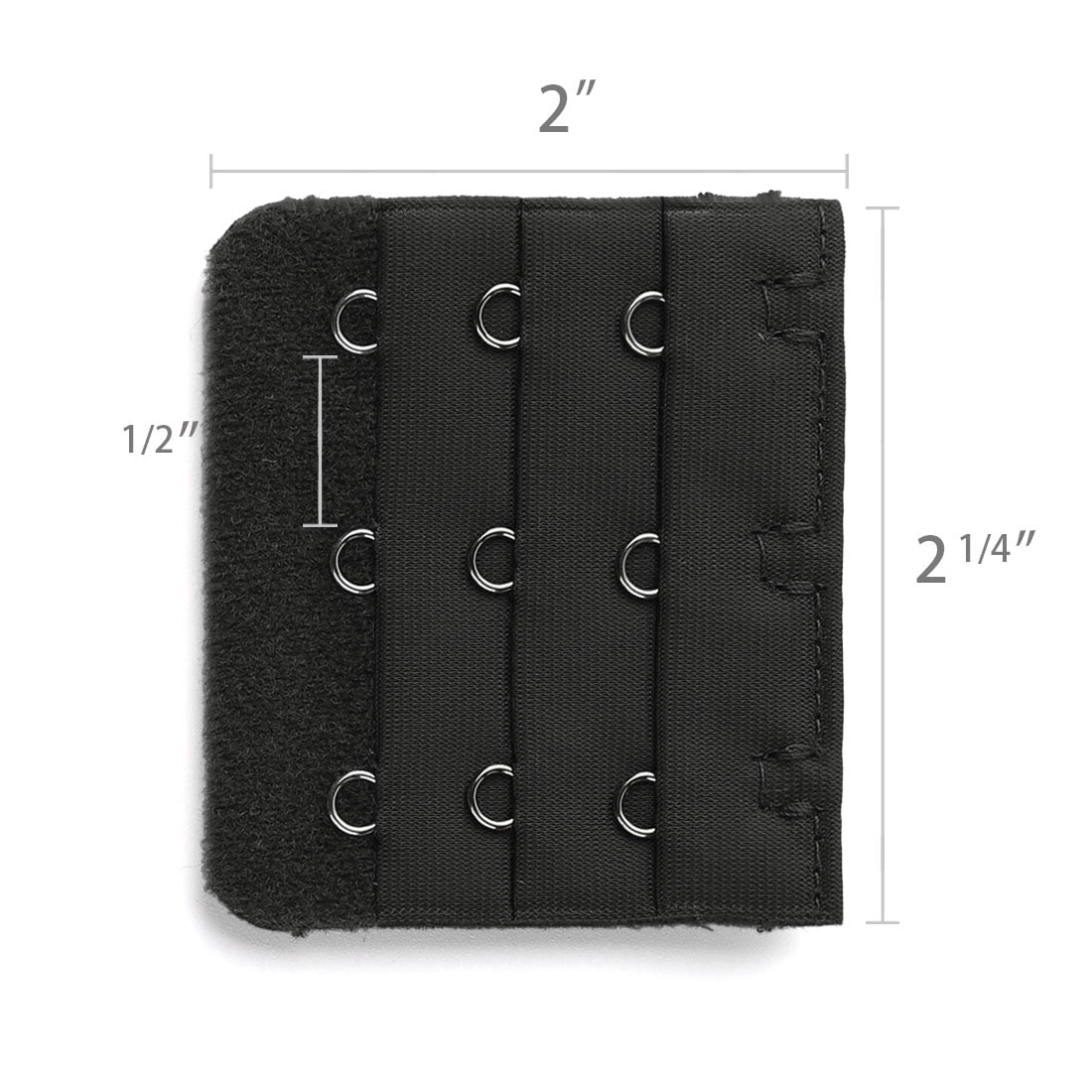 Unique Bargains Women's Bra Extender Strap Extension Buckle 3 Hooks 3 Rows