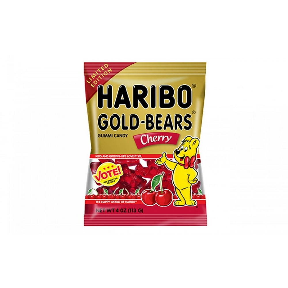 Haribo, GoldBears Cherry Gummi Candy, 4 Oz, 12 Ct