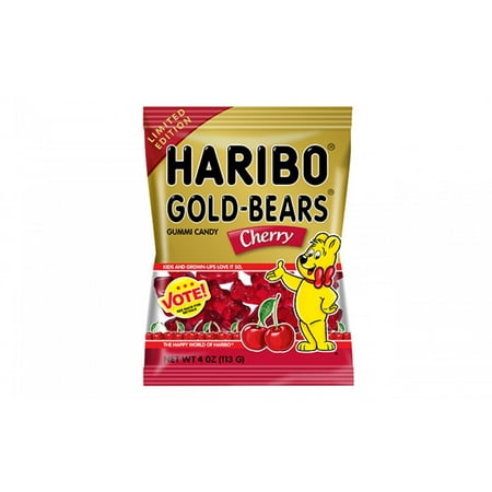 Haribo, Gold-Bears Cherry Gummi Candy, 4 Oz, 12 Ct