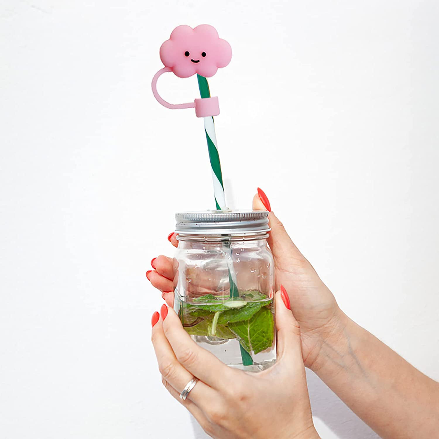 Dropship 1pc Straw Tips Cover; Lovely Cartoon Reusable Drinking
