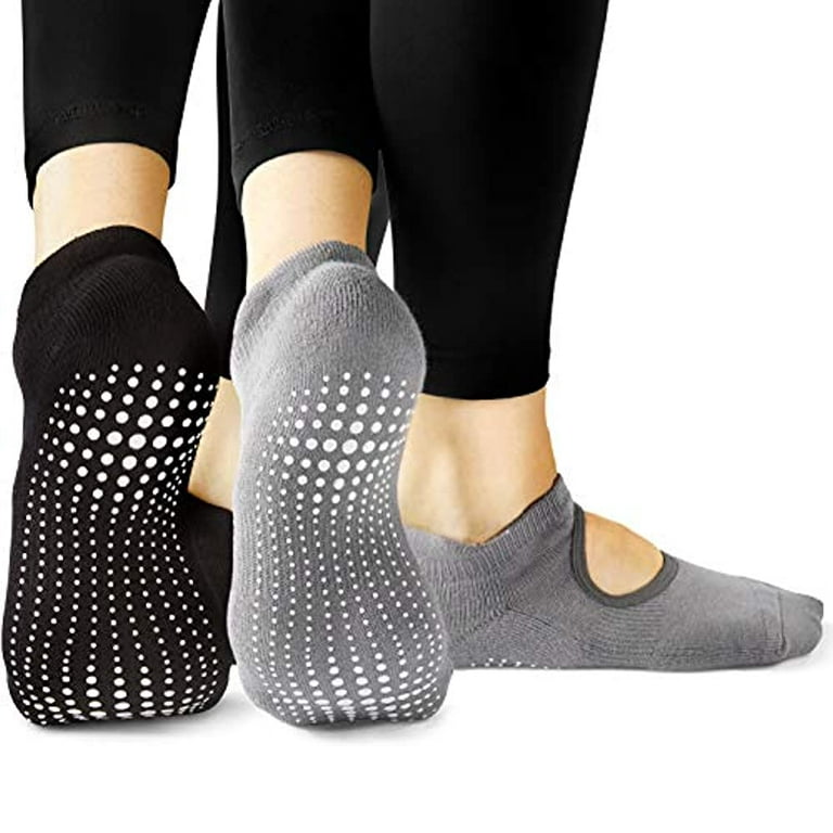 Pilates Socks Yoga Socks with Grips for Women Non-Slip Grip Socks for Pure  Barre, Ballet, Dance, Workout, Hospital,4 Pairs Assorted,S-M : Buy Online  at Best Price in KSA - Souq is now