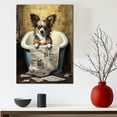 thumbnail image 3 of Chihuahua Dog Bathroom Decor - Funny Bathroom Decor Wall Art, Dog Bathroom Wall Art and Animal Canvas, Dog Bathroom Canvas, 3 of 4