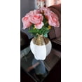 thumbnail image 2 of Morttic 12 Pieces Artificial Flowers Fake Rose Flower Pink Roses Bouquet for Valentine's Day Birthday Party Wedding Engagement Home Dinning Table Decoration (Pink, 12 PCS), 2 of 6