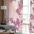 thumbnail image 6 of Japanese Sakura Cherry Blossoms Tulle Window Curtain for Living Room Modern Sheer Curtain for Bedroom Kitchen Drapes Custom, 6 of 7