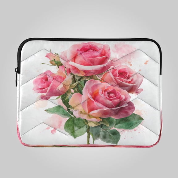 RMDQTR 13in Laptop Bag Briefcases Computer Inner Bags Computer Bags Laptop Sleeves Work Travel School Bag Romantic Roses