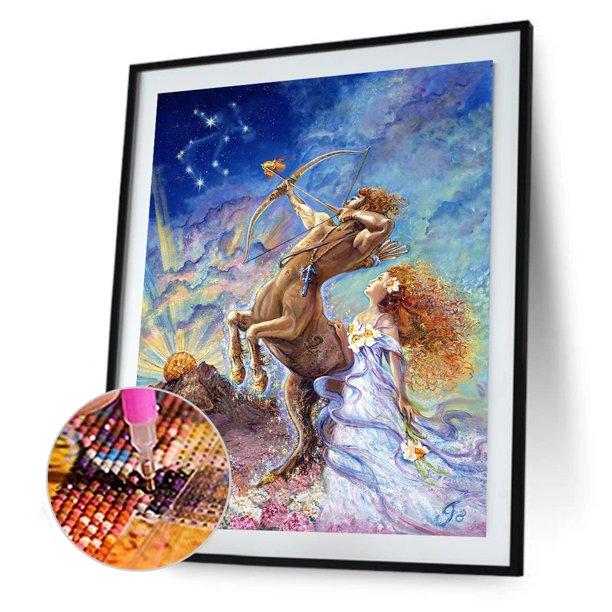 Cuadros Decorativos 5D DIY Diamond Painting Kits Full Square Drill Sagitario Mosaico Picture Decor Likrtyny embutido en tela