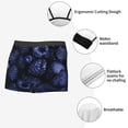 thumbnail image 5 of Haiem Blue-Purple Raspberries Men's Boxer Briefs, Every Day Comfort Stretch Cotton Moisture-Wicking Underwear-X-Large, 5 of 8