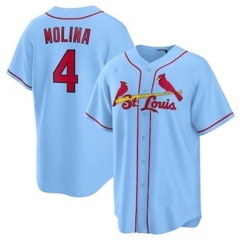 Men's St. Louis Cardinals Baseball Jersey MOLINA 4#