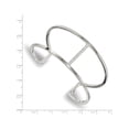 thumbnail image 3 of Stainless Steel Polished With Preciosa Crystal Cuff Bangle (7 X 29.5) Made In China srb1867, 3 of 3