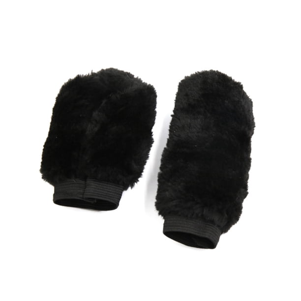2 En 1 Negro Suave Felpa Cubierta Funda de Engranaje Coche Pomo Cuello de Cambio del Freno de Mano Mangas Protectoras