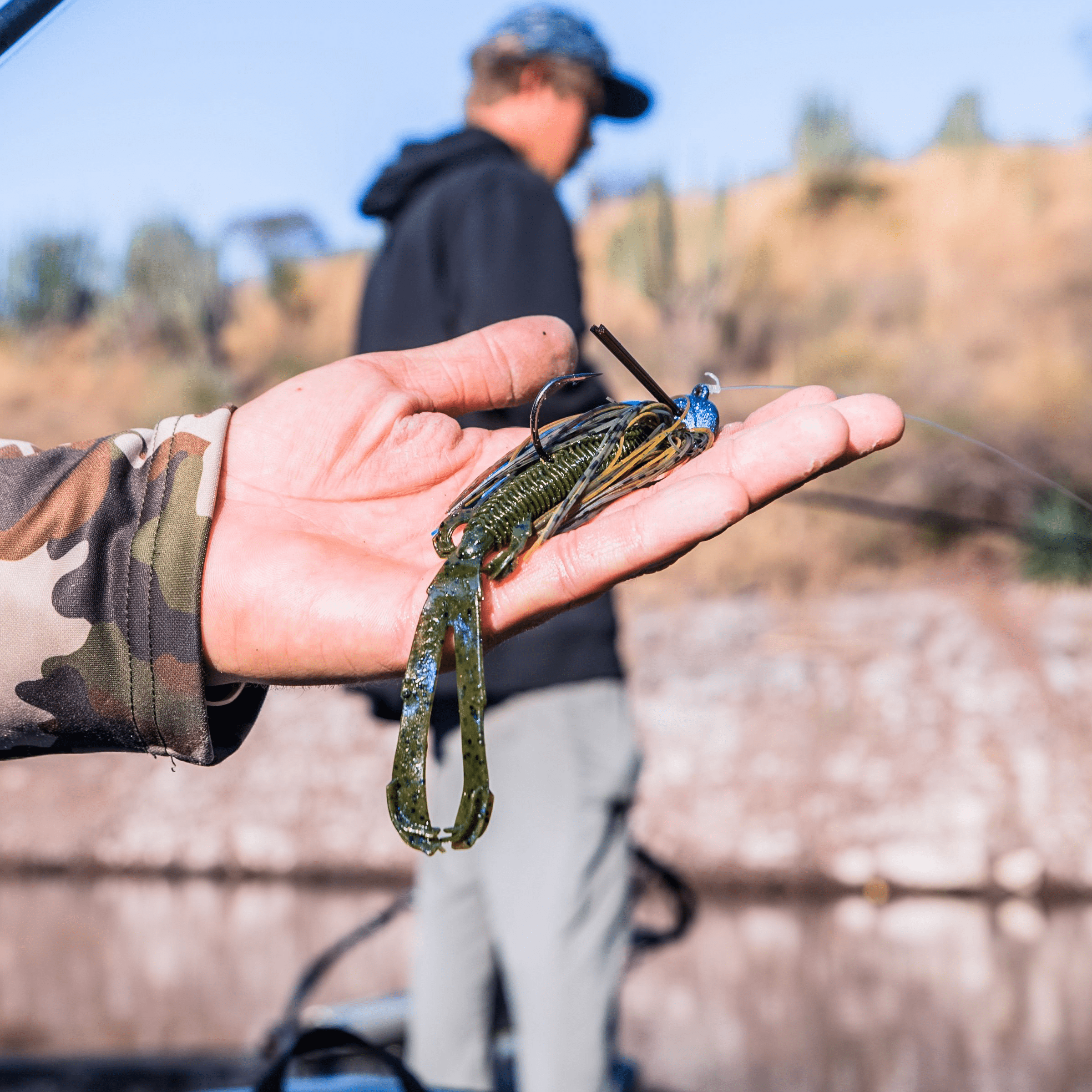 Googan Squad Juicee Jig Green Pumpkin, 3/8 oz, 5/0 Hook