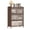Walnut02-44" H, variant on Jopath Metal Pantry Cabinet,57" Tall Kitchen Storage Cabinet with 4 Flip Doors Cabinet for Living Room,Dining Room,Office,Walnut