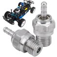 thumbnail image 1 of Silver RC Spark Plug, N4 Spark Plug, Light Compact for RC Car RC Accessories Model Car HSP Oil-Powered, 1 of 8