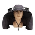 thumbnail image 1 of Chapeau Seau à Rabat, Protection UV Réglable Ventilateur Rechargeable UPF50 Chapeau de Soleil pour Hommes 3 Vitesses de Vent pour Alpinisme pour Randonnée, 1 of 7