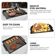 thumbnail image 4 of CRILSTYLEO NonStick BBQ Grill Pan Made of Carbon Steel for Outdoor Cooking and Storage 15.5 inch Black, 4 of 8