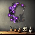 thumbnail image 4 of Guirnalda de gato y luna Artificial hecha a mano guirnalda de puerta de Halloween decoraciones de Halloween, 4 of 6