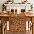 thumbnail image 2 of Table Runner - 48 Inch Long, Boho Yellow Flowers Kitchen Dining Table Runner Dresser Scarves, Spring Abstract Watercolor Floral Leaf Farmhouse Decor for Coffee Tables Wedding Party Banquet, 2 of 8