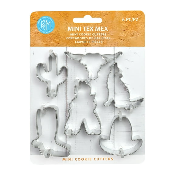 R&M International Mini Tex Mex Cookie Cutter 6 Piece Set