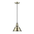 thumbnail image 2 of Yep by Golden Lighting Orwell 1-light 8in Pendant in Pewter and Chrome shade, 2 of 2