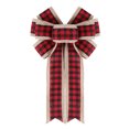 thumbnail image 1 of Famyfamy Nine Ears Red Bow Christmas Decoration Bowknots For Halloween Thanksgiving 41*24CM Festive Party Supplies New Rosettes, 1 of 9