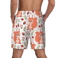 thumbnail image 4 of Uemuo Squirrel And Pattern Mens Swim Trunks Quick Dry Board Shorts with Mesh Lining, Stretch Beach Shorts Quick Dry No-Chafing Board Shorts-Small, 4 of 9