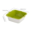 thumbnail image 3 of Kitchen Organizer Basket Food Safe Plastic Drainer Space Saving Storage Container For Vegetables Easy Clean Multi Purpose Use, 3 of 7