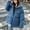 Blue, variant on Women Coats Winter Sevevn Womens Quilted Jacket Full Zip Quilted Hooded Bubble Coats Padded Jacket Long Sleeve Winter Warm Coat Pocket