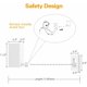 thumbnail image 3 of Retractable Clothes Drying Rack Indoor Outdoor Wall Mounted Clothes Dryer Retractable Hanger Lock to Prevent Sagging - Silver, 3 of 5