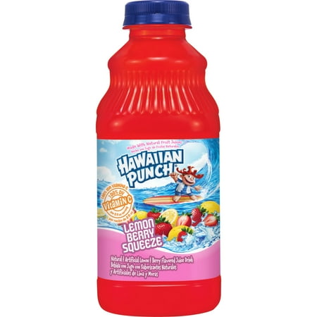 Lemon Berry - Hawaiian Punch Lemon Berry Squeeze, 32 Fl Oz, 12 Count