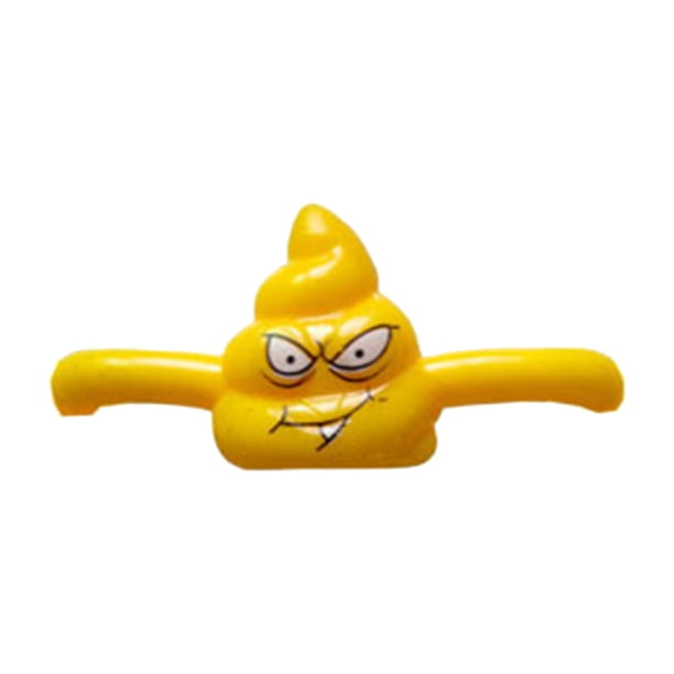 Mini lanzador de caca falsa, juguetes voladores de caca elásticos, portátil para niños, regalo divertido