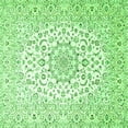 thumbnail image 1 of Ahgly Company Indoor Square Medallion Green Traditional Area Rugs, 5' Square, 1 of 1