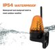 thumbnail image 4 of Luz de alerta Luz de advertencia de 12-265 V CA/CC para abridor de puerta Luces intermitentes de emergencia universales estroboscópicas IP54 de alto brillo con señal amarilla para vehículos de emergen, 4 of 7