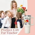 thumbnail image 5 of 40 oz Teacher Tumbler with handle Lid and Straw, Best Teacher Ever Vacuum Insulated Travel Coffee Mug CupTumbler,teacher appreciation gifts for Women, 5 of 6