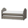 thumbnail image 1 of Baxton Studio Alessia Upholstered Daybed with Trundle for Kids in Gray, 1 of 8