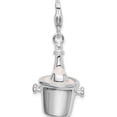 thumbnail image 1 of Sterling Silver Amore La Vita Rh-Pl Enamel Bottle In Bucket Lobster Charm (42 X 15) Made China qcc345, 1 of 5