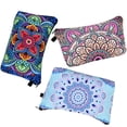 thumbnail image 3 of 6 Pieces Makeup Bag Toiletry Pouch Waterproof Cosmetic Bag with Mandala Flowers Patterns, 6 Styles (Style 1) Style 1, 3 of 7