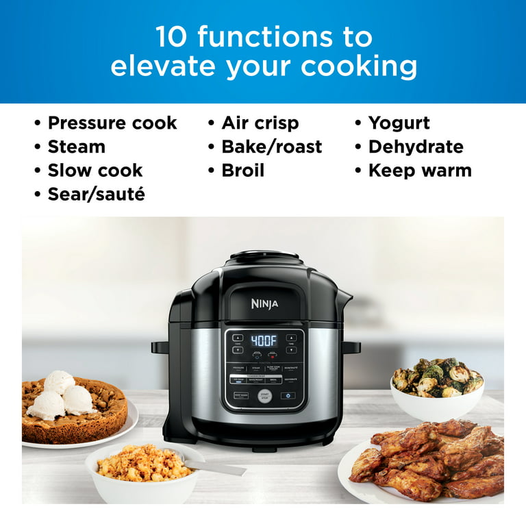 Ninja OL501 Foodi XL Pressure Cooker Steam Fryer 8 QT with SmartLid Black  New